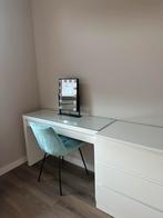 Kaptafel/bureau incl spiegel en stoel, Ophalen, 50 tot 100 cm, Zo goed als nieuw, Minder dan 100 cm