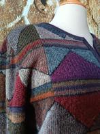 💖 Prachtig 💯% Alpaca wollen vest Intarsia S/M, Ophalen of Verzenden, Zo goed als nieuw, Blauw