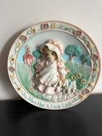 Cherished Teddies bord “Mary had a little lamb”, Ophalen of Verzenden, Zo goed als nieuw, Beeldje, Cherished Teddies