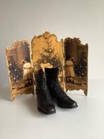 Mooie antieke zwarte rijglaarsjes, Ophalen of Verzenden, Dames