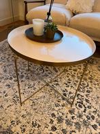 Gouden bijzettafel - Westwing, Gebruikt, 50 tot 100 cm, 50 tot 75 cm, Rond