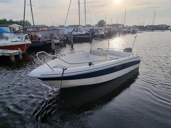 yamarin 460 yamaha 50pk 4takt incl pega trailer, Watersport en Boten, Vis- en Consoleboten, Gebruikt