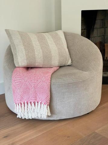 Karwei fauteuil Anna beige / naturel beschikbaar voor biedingen