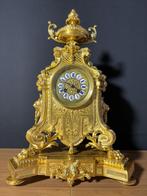Antieke Franse Zware Regency Stijl Bronzen Pendule ca. 1890, Ophalen of Verzenden