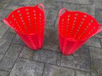 Twee rode kunststof wasmanden, Huis en Inrichting, Ophalen, Zo goed als nieuw, Rood