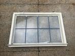 Glas in lood raam uit stalen erker, Doe-het-zelf en Verbouw, Glas en Ramen, Ophalen, Gevelraam of Ruit, Gebruikt, Minder dan 80 cm