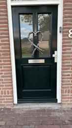 Mooie hardhouten voordeur igst, Doe-het-zelf en Verbouw, Kozijnen en Schuifpuien, Deurkozijn, Zo goed als nieuw, 150 tot 225 cm