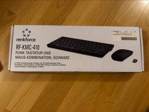Renkforce RF-KMC-410 draadloos toetsenbord-muis-set | Nieuw, Computers en Software, Toetsenborden, Nieuw, Qwerty, Draadloos, Toetsenbord en muis-set