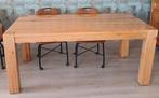 Massieve eiken eettafel, Huis en Inrichting, Tafels | Eettafels, Ophalen, Gebruikt, 50 tot 100 cm, Vijf personen of meer