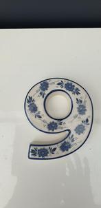 Mooi delftsblauw huisnummer 9, Ophalen of Verzenden, Nieuw