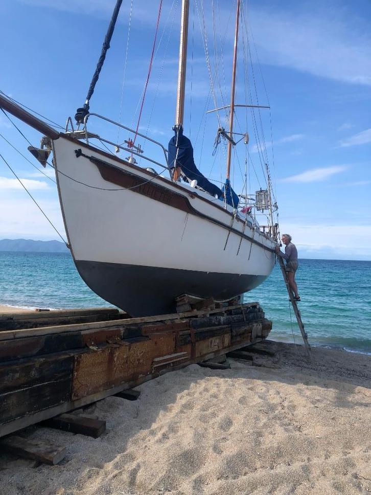 Zeewaardig jacht 33vt rondspant., Watersport en Boten, Kajuitzeilboten en Zeiljachten, Gebruikt, Tourjacht of Cruiser, Overige materialen
