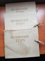 Rembrandt Etsen 3 mappen compleet met 36 lichtdruk 1914, Antiek en Kunst, Ophalen of Verzenden