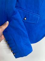 Pauw Amsterdam blauwe blazer met rugsplit maat 2/M, Maat 38/40 (M), INFO@PAUW.COM, Europaplein 37 1078 GV AMSTERDAM, Blauw