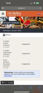 Marktkraam Ijhallen ter overname (binnenkraam), Twee personen