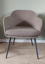 Eetkamerstoel boucle zand Light & Living Luxe stoel Nieuw, Huis en Inrichting, Stoelen, Ophalen, Overige kleuren, Nieuw, Metaal