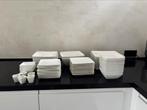 Wit servies porselein 8+ delig, Huis en Inrichting, Keuken | Servies, Ophalen, Gebruikt, Effen, Porselein