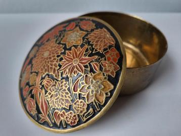 Antiek Vintage snuisterijendoosje cloisonné beschikbaar voor biedingen