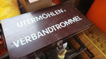 Utermohlen verbandtrommel leeg. beschikbaar voor biedingen