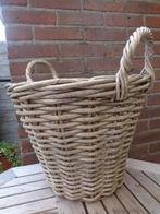 rieten mand plantenmand hoogte 30 diameter 38 cm, Ophalen, Rond, Riet