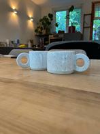 Cappuccino kopjes met groot oor, Ophalen, Keramiek, Zo goed als nieuw, Effen