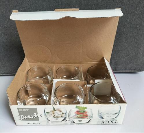 Zes Durobor amuse-glazen, Verzamelen, Glas en Borrelglaasjes, Zo goed als nieuw, Overige typen, Ophalen of Verzenden