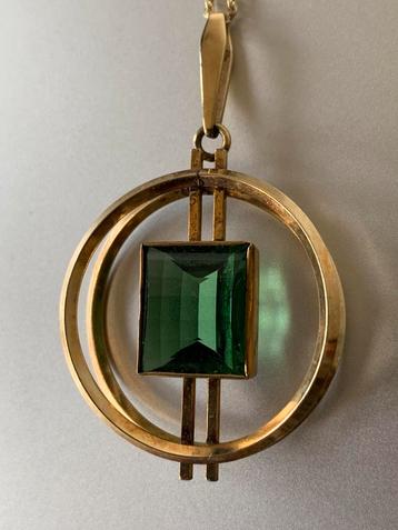 Kordes & Lichtenfels doublé gouden midcentury kettinghanger beschikbaar voor biedingen