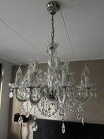 Mooie kroonluchter met glazen pegels, Ophalen of Verzenden, Zo goed als nieuw