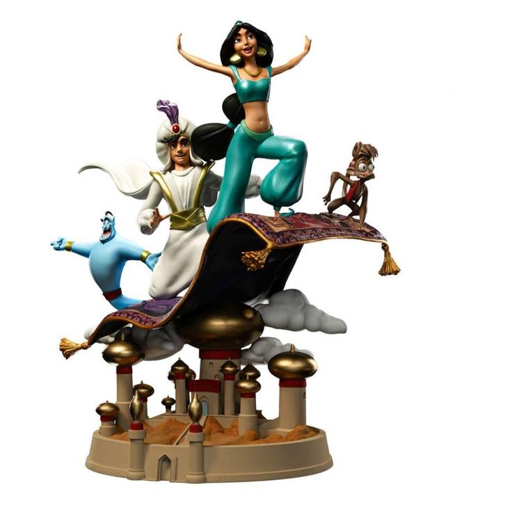 Iron Studios Disney Deluxe Statue Aladdin and Jasmine, Verzamelen, Disney, Nieuw, Beeldje of Figuurtje, Overige figuren, Ophalen of Verzenden