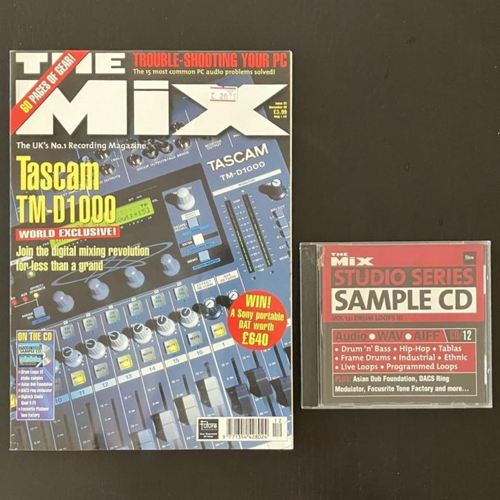 The Mix nr. 55 met CD (November 1998, U.K., Engels), Boeken, Tijdschriften en Kranten, Gelezen, Muziek, Film of Tv, Ophalen of Verzenden