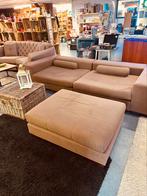 Bank met hocker 280cm, Ophalen of Verzenden, Zo goed als nieuw
