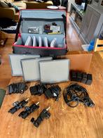 Aputure LED licht set - 3x HR 672 + accesoires in tas, Ophalen of Verzenden, Gebruikt, Lamp of Flitsset
