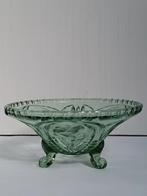 Anna groen glazen schaal Art-Nouveau, Antiek en Kunst, Antiek | Glas en Kristal, Ophalen of Verzenden