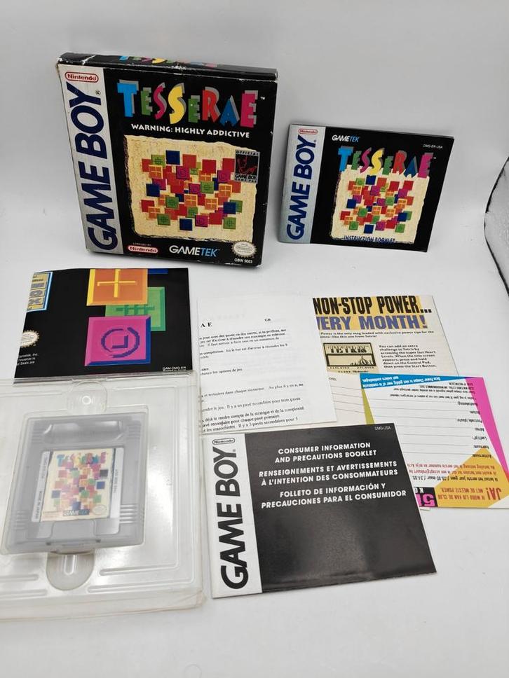 Tesserae Gameboy Classic CIB, Spelcomputers en Games, Games | Nintendo Game Boy, Zo goed als nieuw, Avontuur en Actie, 1 speler