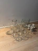 Vazen, wijnglazen en kopjes - Set van 23 stuks, Ophalen, Gebruikt, Overige typen, Glas