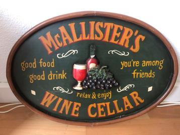 Vintage wijn bord decoratie antiek beschikbaar voor biedingen