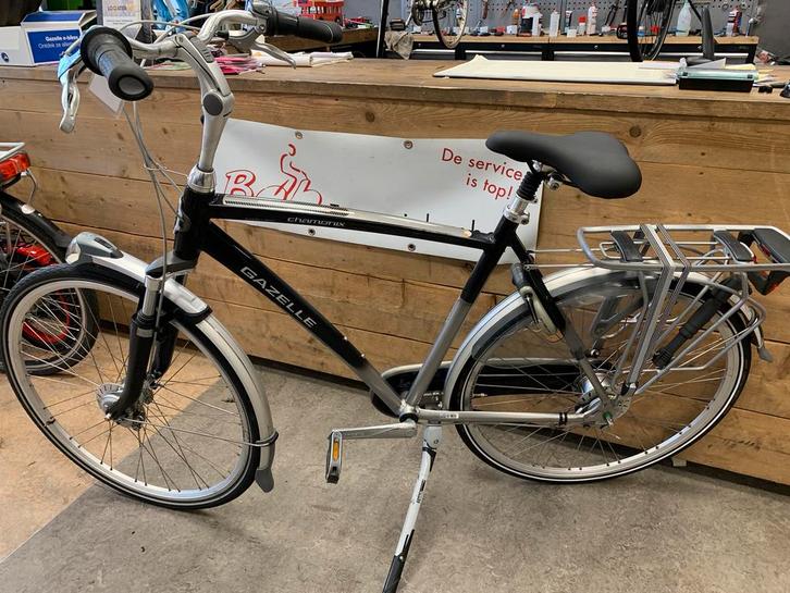 Gazelle chamonix extra heren 57 cm, Fietsen en Brommers, Fietsen | Heren | Herenfietsen, Zo goed als nieuw, Gazelle, 57 tot 61 cm