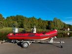 Complete set Zodiac Pro, honda 75pk en met trailer, Watersport en Boten, Rubberboten, Ophalen, 70 tot 120 pk, Benzine, Overige materialen