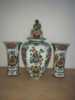 Kaststel 3 delig van Delft Polychroom Holland Handwerk, Antiek en Kunst, Antiek | Keramiek en Aardewerk, Ophalen