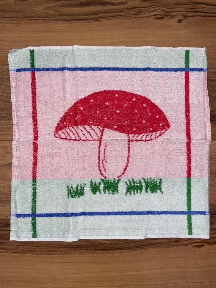 Retro vintage paddenstoel Stransky handdoek / keukenhanddoek, Huis en Inrichting, Keuken | Textiel, Zo goed als nieuw, Theedoek of Handdoek
