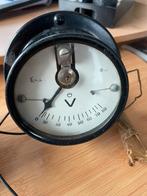 Antieke voltmeter en ampèremeter, Antiek en Kunst, Antiek | Gereedschap en Instrumenten, Ophalen of Verzenden