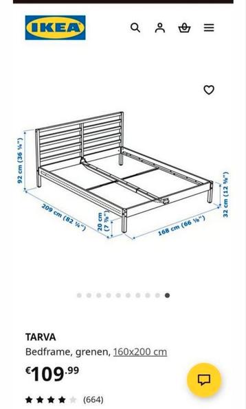 IKEA Tarva Tweepersoons Bedframe 160x200 - afbeelding 3