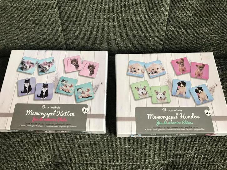 Memory / memoryspel kittens / memoryspel pups / puppies, Dieren en Toebehoren, Katten-accessoires, Zo goed als nieuw, Ophalen of Verzenden
