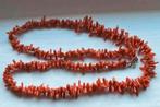 Antieke Bloedkoraal takjes ketting, Sieraden, Tassen en Uiterlijk, Antieke sieraden, Ophalen of Verzenden, Overige materialen