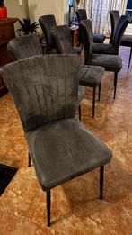 Eetkamer  stoelen 8 stuks, Huis en Inrichting, Stoelen, Ophalen of Verzenden, Gebruikt, Grijs, Vijf, Zes of meer stoelen