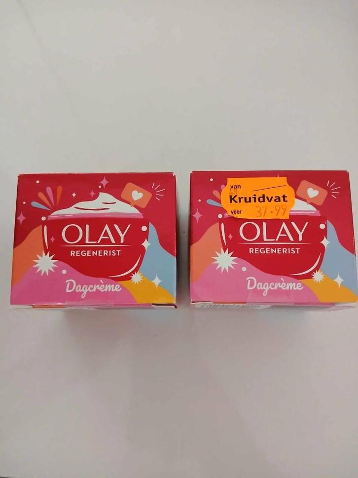 2 x Olay Regenerist Dagcrème 50 ML, Sieraden, Tassen en Uiterlijk, Uiterlijk | Gezichtsverzorging, Nieuw, Verzorging, Gehele gezicht