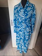 Zara Maxi Jurk Wit Blauw Maat 38 lange mouw en ceintuur, Kleding | Dames, Maat 38/40 (M), Wit, Ophalen of Verzenden, Zo goed als nieuw