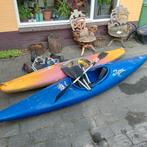Twee (wildwater)kano's met toebehoren, Watersport en Boten, Kano's, Ophalen, Gebruikt, Eén persoon