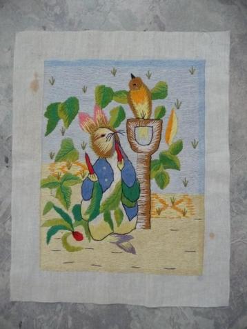 Borduurwerk "Peter Rabbit" beschikbaar voor biedingen