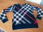 Burberry Brit trui ruitje blauw wit rood S, Kleding | Dames, Truien en Vesten, Zo goed als nieuw, Burberry Brit, Maat 36 (S), Verzenden