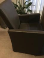 Eethoekstoelen, Huis en Inrichting, Ophalen, Gebruikt, Bruin, Leer